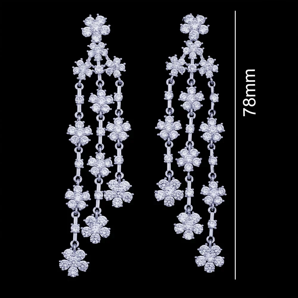 SORAMOORE Luxury Sparkling Elegant Flower Boom Full Micro Cubic Zirconia Pave Women Bridal Engagement Earring Jewelry Addiction
SORAMOORE Luxury Sparkling Elegant Flower Boom Full Micro Cubic Zirconia Pave Women Bridal Engagement Earring Jewelry Addiction