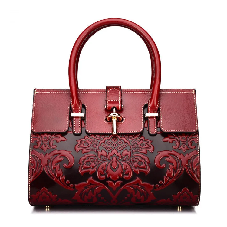 Women's bag spring new literature and art fashion handbag leather messenger bag women's head leather
Women's bag spring new literature and art fashion handbag leather messenger bag women's head leather
