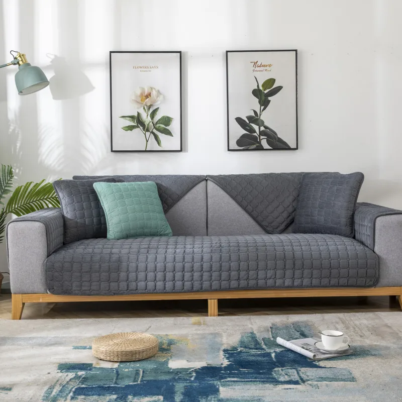 1PCS Plush Sectional Sofa Cover Thicken Modern Anti-slip L-shaped Corner Sofa Towel for Living room Couch Protector Slipcovers
1PCS Plush Sectional Sofa Cover Thicken Modern Anti-slip L-shaped Corner Sofa Towel for Living room Couch Protector Slipcovers