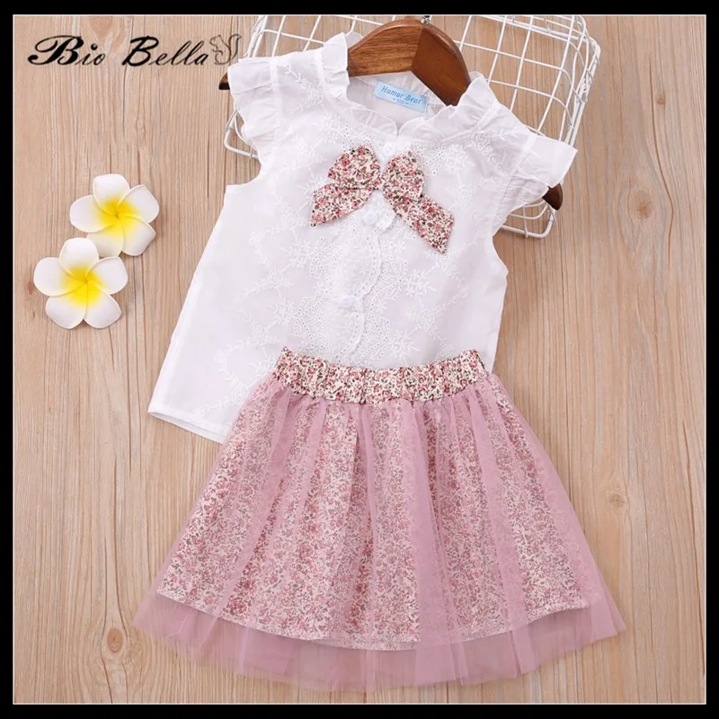 Biobella Children Girls Clothing Set Princess 2-7Y Party Weding Spring Baby Girl Clothes Short Sleeve Cute Lovely Tops+Skirt Set
Biobella Children Girls Clothing Set Princess 2-7Y Party Weding Spring Baby Girl Clothes Short Sleeve Cute Lovely Tops+Skirt Set