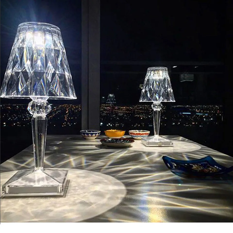 Crystal Decorative Table Lamp Decor Desk Lights USB 3 Colors Dimming for Restaurant Romantic Night Light Fixture Bedside 
Crystal Decorative Table Lamp Decor Desk Lights USB 3 Colors Dimming for Restaurant Romantic Night Light Fixture Bedside