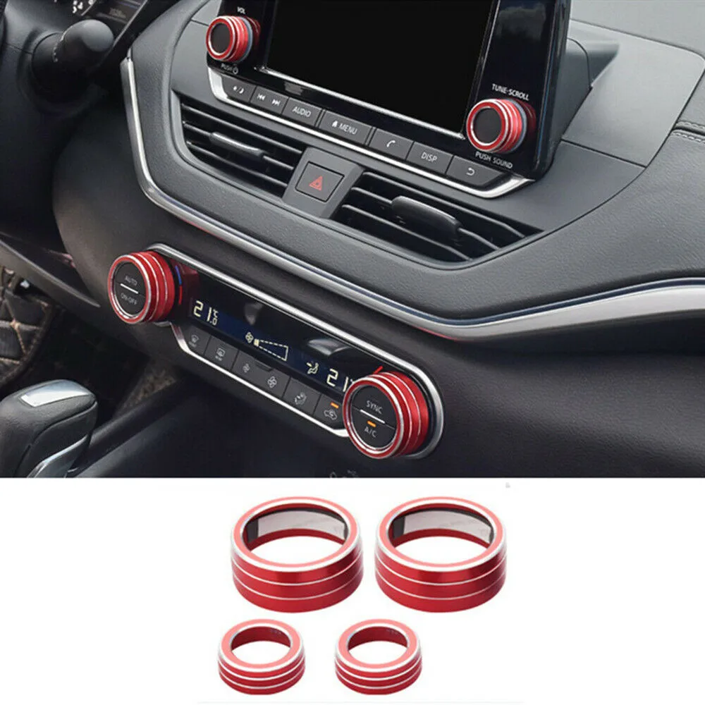 4pcs Car Air Conditioning Switch AC Knob Controlling Ring Cover For Land Rover Range Rover Evoque 2012-2019
4pcs Car Air Conditioning Switch AC Knob Controlling Ring Cover For Land Rover Range Rover Evoque 2012-2019