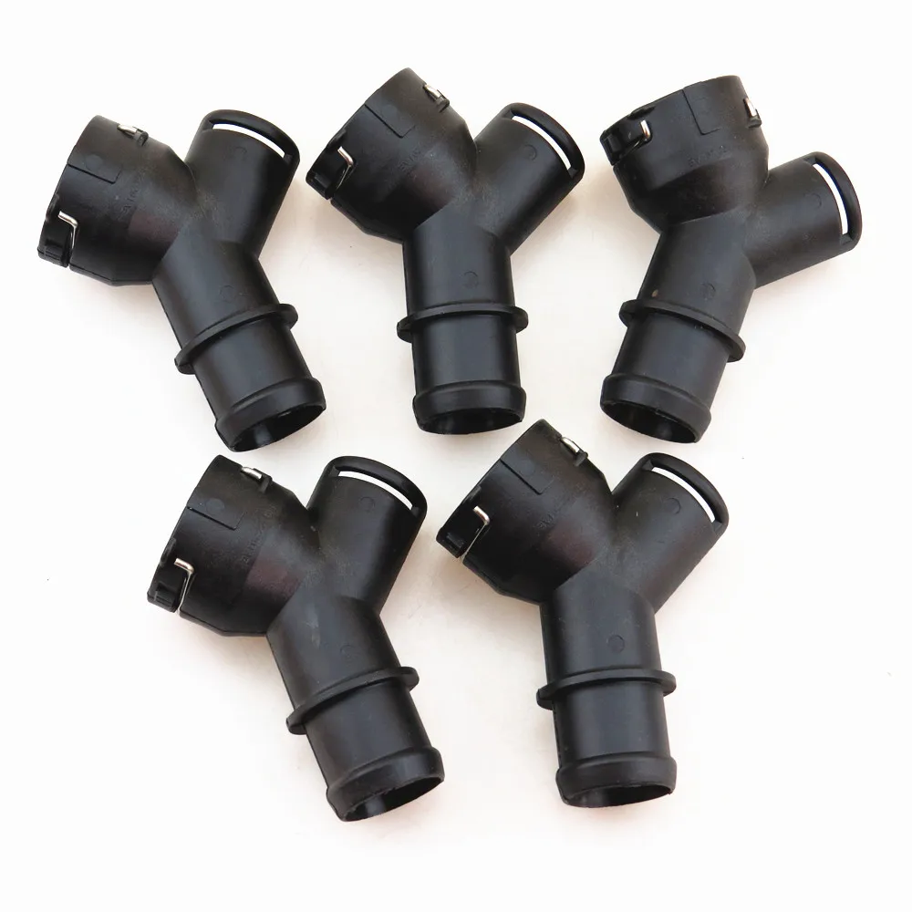 

TUKE 5 Pcs Engine Cooling System Water Pipe Tee Fitting For 2.0T 1.4T VW Jetta MK4 Passat Golf 4 TT 1K0 122 291 AD 1K0122291AE