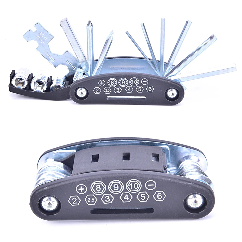16 in 1 Multifunction Bicycle Repair Tools Kit Hex Spoke Cycling Screwdriver Tool MTB Mountain Cycling Bike Repair Tool
16 in 1 Multifunction Bicycle Repair Tools Kit Hex Spoke Cycling Screwdriver Tool MTB Mountain Cycling Bike Repair Tool