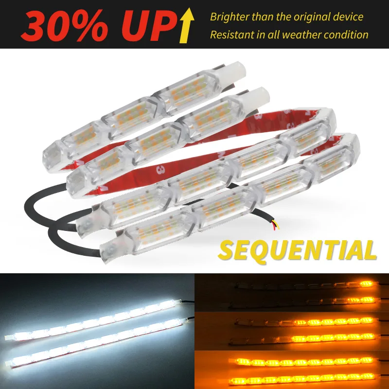 2x 2021 Newest Start-Scan LED Car DRL Daytime Running Lights Auto Flowing Turn Signal Waterproof Strip Lamp Styling Accessories
2x 2021 Newest Start-Scan LED Car DRL Daytime Running Lights Auto Flowing Turn Signal Waterproof Strip Lamp Styling Accessories