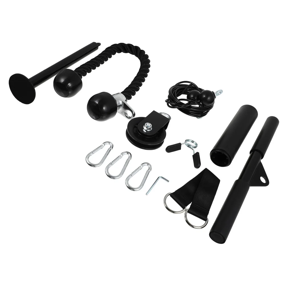 1 Set Metal Fitness Pulley Cable System Machine Strength Training Equipment
1 Set Metal Fitness Pulley Cable System Machine Strength Training Equipment