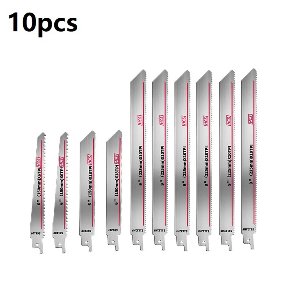 10pc Reciprocating Saw Blades For Bamboo Bone Cutting 6"-9" Bi-metal Wood With Storage S1122HF S611DF Saw Blade
10pc Reciprocating Saw Blades For Bamboo Bone Cutting 6"-9" Bi-metal Wood With Storage S1122HF S611DF Saw Blade