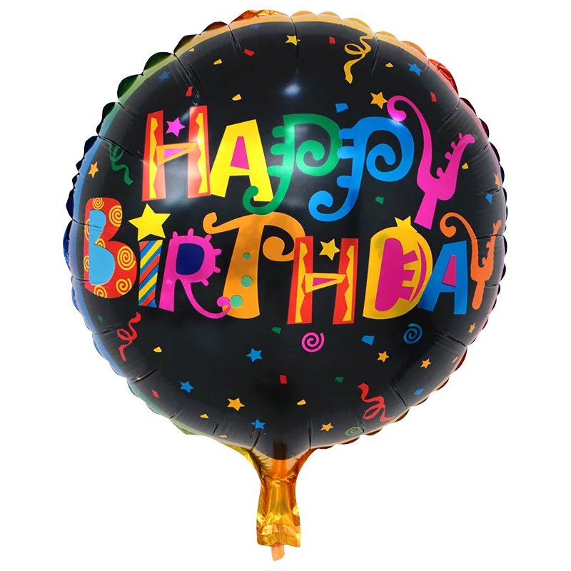 10 Pcs/lot18 Inch Happy Birthday Balloon Helium Inflatable Ball Birthday Party Decoration Children Globos Children Toy Gift