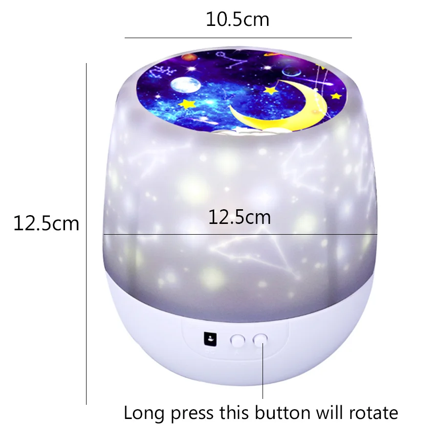 Magical Starry Sky LED Projector Night Light Starry Moon Projector Night Lamp Colorful Rotary Lamp for Baby Children Gift
Magical Starry Sky LED Projector Night Light Starry Moon Projector Night Lamp Colorful Rotary Lamp for Baby Children Gift