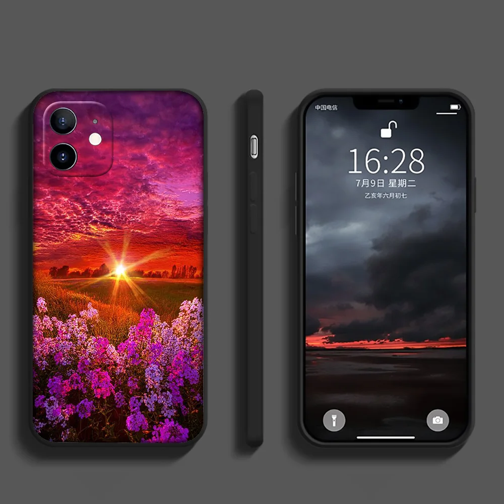 GX26 осенний винтажный цветочный силиконовый мягкий чехол для iPhone 13 12 Mini 11 Pro XS Max XR X