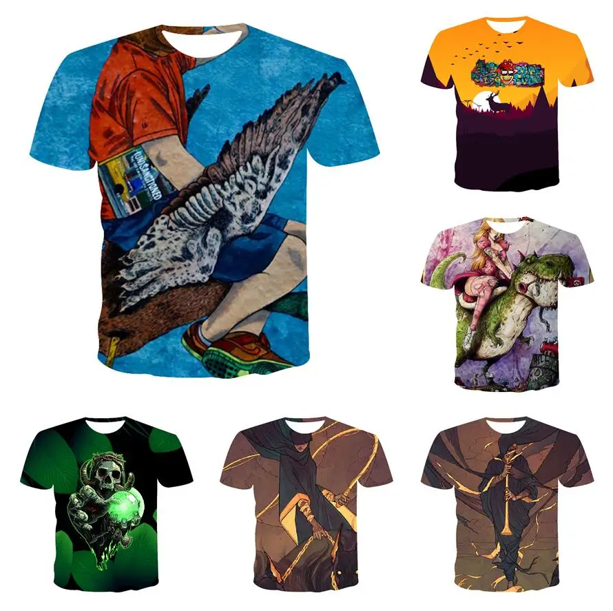 Summer Top Streetwear T-shirt Cartoon O-Neck Polyester Punk Style SHORT Men T Shirt Free Shipping 100-6xl
Summer Top Streetwear T-shirt Cartoon O-Neck Polyester Punk Style SHORT Men T Shirt Free Shipping 100-6xl