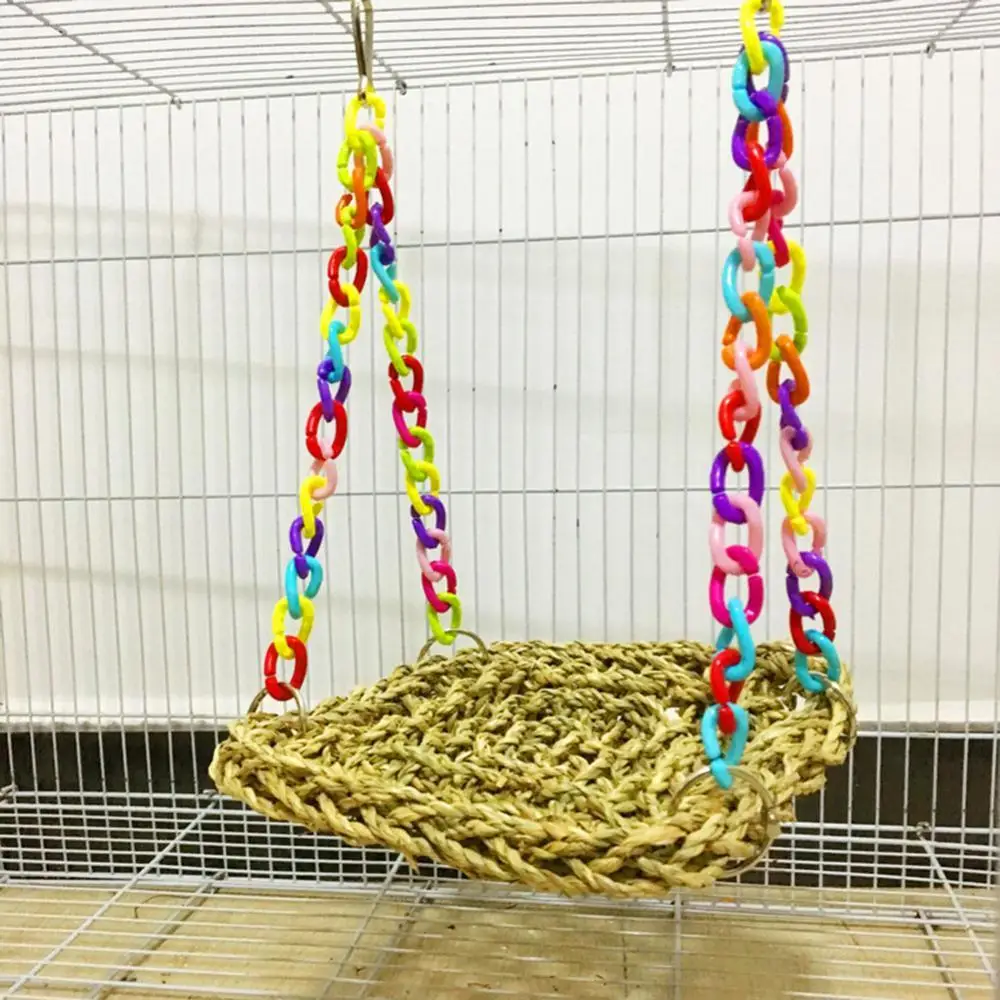 Bird Parrot Hamster Climbing Chew Swing Hammock Straw Nest Cage Decor Pet Toy
Bird Parrot Hamster Climbing Chew Swing Hammock Straw Nest Cage Decor Pet Toy