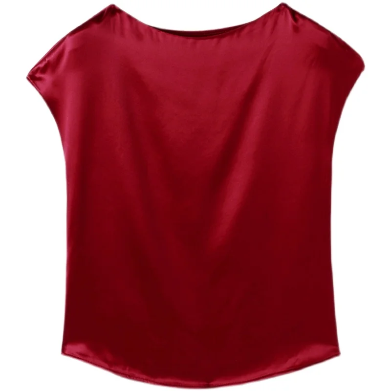 Summer Korean Fashion Silk T-shirts for Women Vintage Satin Tops for Women Long Sleeves Loose Office Lady Shirts
Summer Korean Fashion Silk T-shirts for Women Vintage Satin Tops for Women Long Sleeves Loose Office Lady Shirts