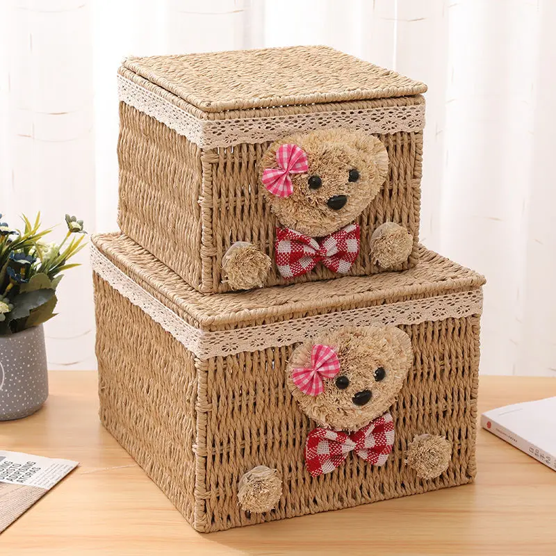 Handmade Woven Straw Storage Basket Toys Closet Picnic Kitchen Organizer Wicker Breadbasket Rectangle Cosmetic Home Bathroom
Handmade Woven Straw Storage Basket Toys Closet Picnic Kitchen Organizer Wicker Breadbasket Rectangle Cosmetic Home Bathroom
