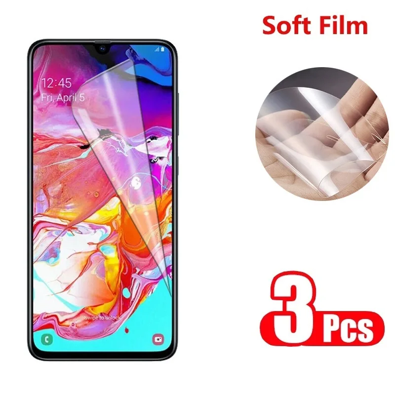Защитная пленка для Samsung Galaxy A20/A30/A40/A50/A70/A80, мягкая прозрачная пленка для защиты экрана телефона, не стеклянная пленка, 3 шт.
Защитная пленка для Samsung Galaxy A20/A30/A40/A50/A70/A80, мягкая прозрачная пленка для защиты экрана телефона, не стеклянная пленка, 3 шт.