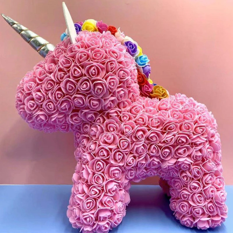 Lovely 40cm PE foam rose unicorn artificial flowers Home decor for home wedding birthday party kids valentine's day gift rose
Lovely 40cm PE foam rose unicorn artificial flowers Home decor for home wedding birthday party kids valentine's day gift rose