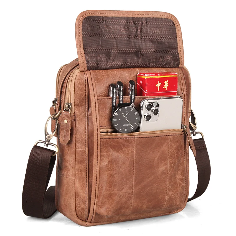 2021 New Genuine Leather Men Vintage Handbags Small Flap Men's Shoulder Messenger Crossbody Bag Casual Office Pocket Satchels
2021 New Genuine Leather Men Vintage Handbags Small Flap Men's Shoulder Messenger Crossbody Bag Casual Office Pocket Satchels