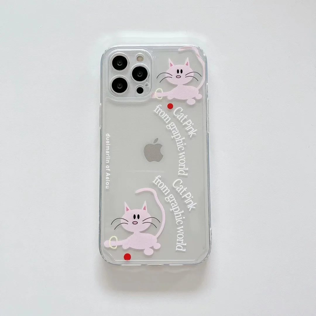 Simple cute cartoon pink funny cat illustration phone case for iPhone 11 12 pro MAX Xs MINI Xr X 78plus soft TPU back cover 
Simple cute cartoon pink funny cat illustration phone case for iPhone 11 12 pro MAX Xs MINI Xr X 78plus soft TPU back cover