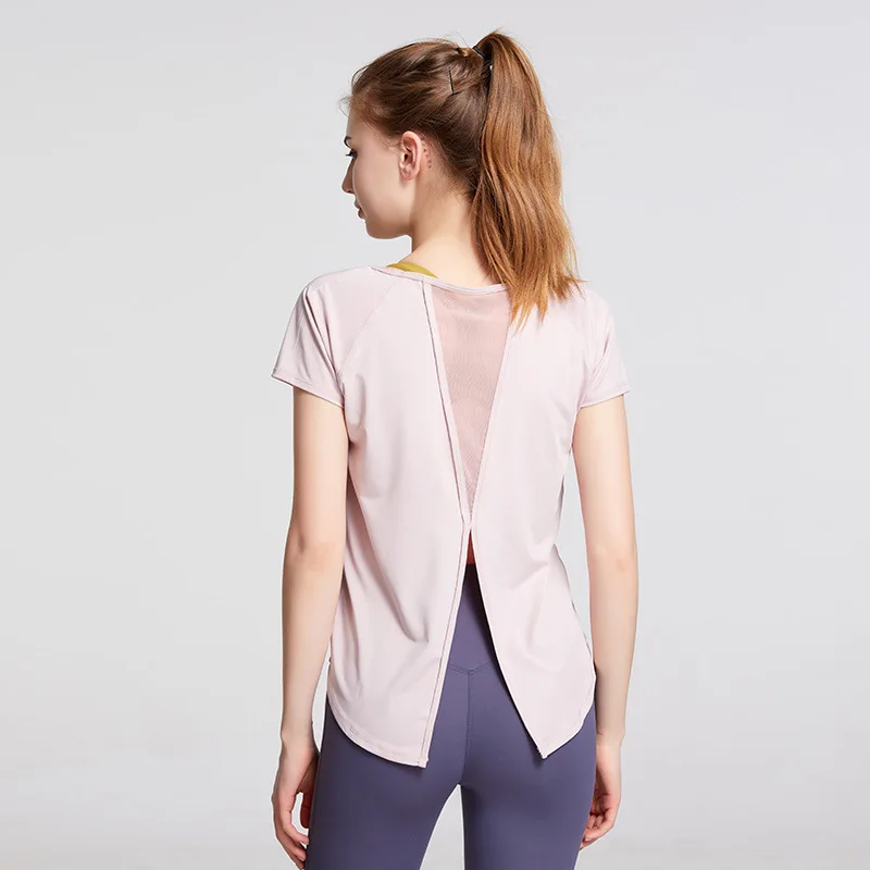 Yoga Tops Quick-Drying T-Shirt Loose Beautiful Back Fitness Cloth Breathable Workout Shirts For Women Workout Shirt Yoga Clothes
Yoga Tops Quick-Drying T-Shirt Loose Beautiful Back Fitness Cloth Breathable Workout Shirts For Women Workout Shirt Yoga Clothes