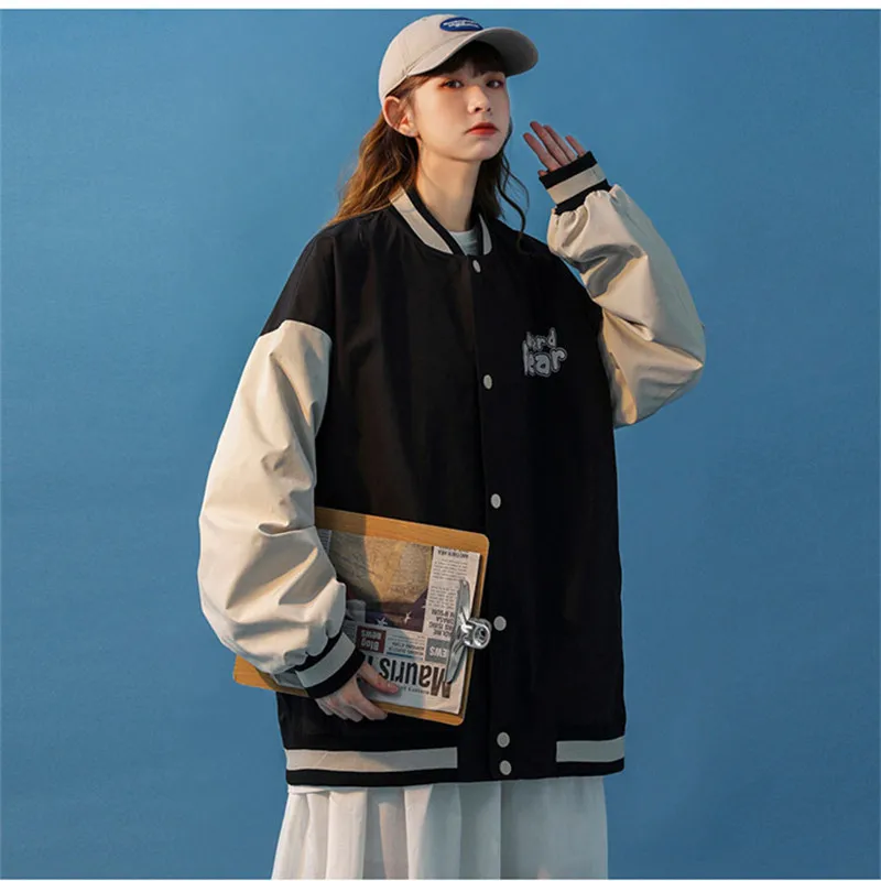 2021 Jacket Female Spring And Autumn New Korean Version Of Loose Patchwork Ins Baseball Uniform Tide Jacket Women Streetwear
2021 Jacket Female Spring And Autumn New Korean Version Of Loose Patchwork Ins Baseball Uniform Tide Jacket Women Streetwear