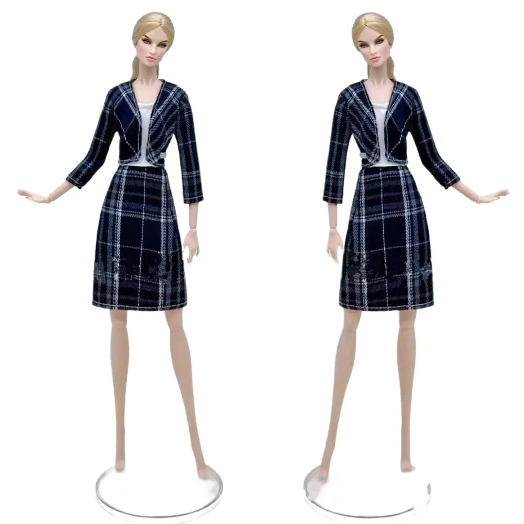 Fashion Plaid Top Skirt For Barbie Doll Clothes Outfits Princess Gown 1/6 BJD Accessories Kids Playhouse DIY Toy For Collection
Fashion Plaid Top Skirt For Barbie Doll Clothes Outfits Princess Gown 1/6 BJD Accessories Kids Playhouse DIY Toy For Collection