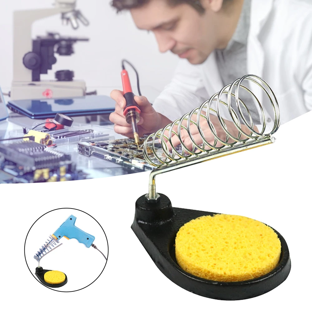 1Pcs Electric Soldering Iron Stand Holder Small With Welding Sponge Metal Support Small Portable Electrical Work
1Pcs Electric Soldering Iron Stand Holder Small With Welding Sponge Metal Support Small Portable Electrical Work