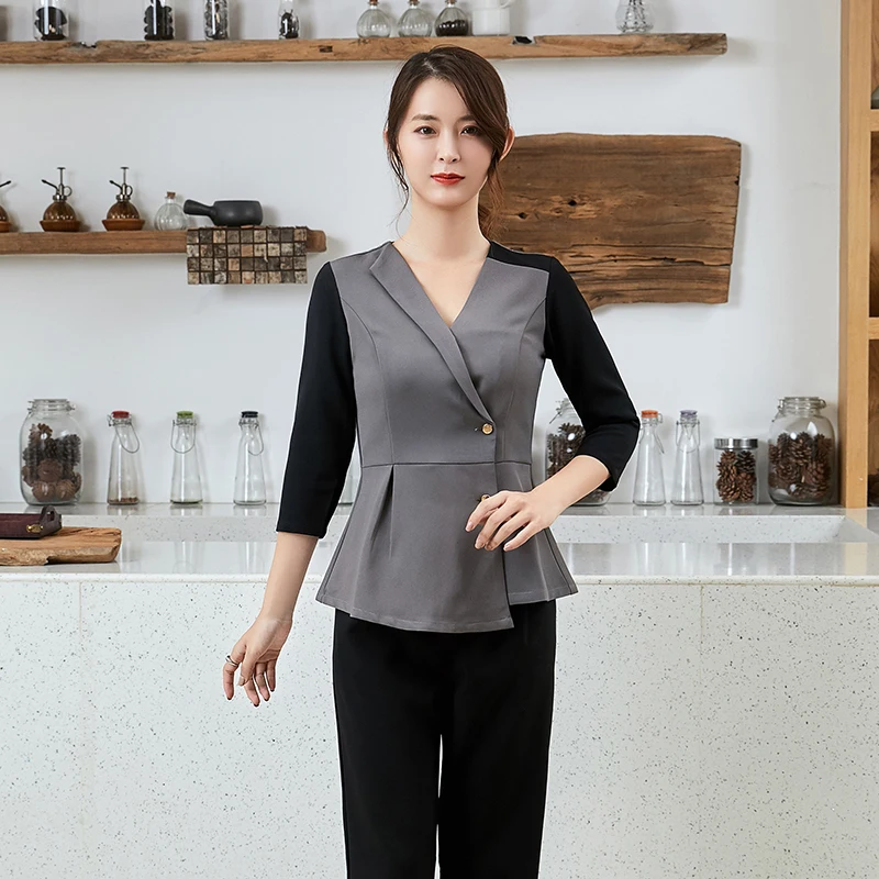 Working Clothes Female Massage Long Sleelve Manicurist Uniform Clothing Hairdresser
Working Clothes Female Massage Long Sleelve Manicurist Uniform Clothing Hairdresser