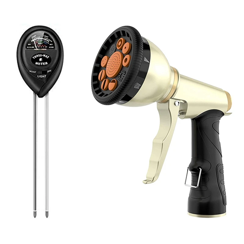 1 Pcs PH Meter Moisture/Light/PH Tester And Test Kit & 1 Pcs Garden Hose Nozzle Sprayer High Pressure Nozzle
1 Pcs PH Meter Moisture/Light/PH Tester And Test Kit & 1 Pcs Garden Hose Nozzle Sprayer High Pressure Nozzle