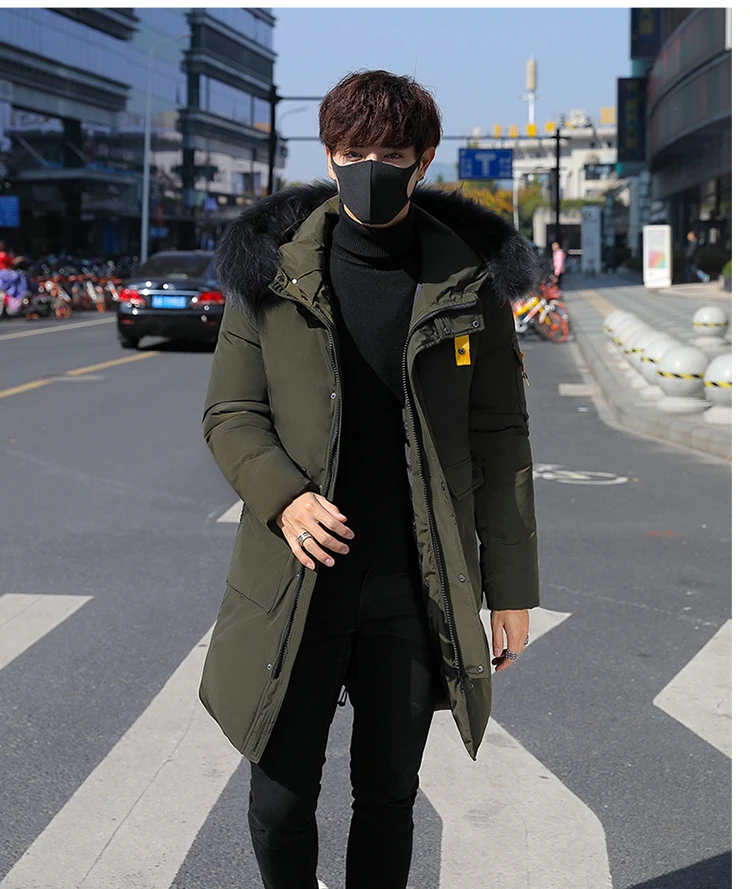 Fur Collar Winter Jackets For Men Hooded Casual Long Down Jackets Thicker Warm Parkas Male Outwear Winter Slim Fit Jackets 3XL 
Fur Collar Winter Jackets For Men Hooded Casual Long Down Jackets Thicker Warm Parkas Male Outwear Winter Slim Fit Jackets 3XL
