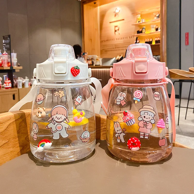 1300ml DIY Big Belly Kawaii Straw Cup Large-Capacity Cartoon Sticker Water Bottle Plastic Cup Mobile Phone Holder Cute Drinkware
1300ml DIY Big Belly Kawaii Straw Cup Large-Capacity Cartoon Sticker Water Bottle Plastic Cup Mobile Phone Holder Cute Drinkware