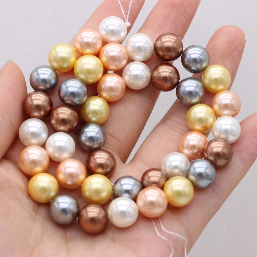 Natural Shell Beads Necklace Accessories Round Shape Mixed Color Shell Bead Charms for Jewelry Making Bracelet Earrings
Natural Shell Beads Necklace Accessories Round Shape Mixed Color Shell Bead Charms for Jewelry Making Bracelet Earrings