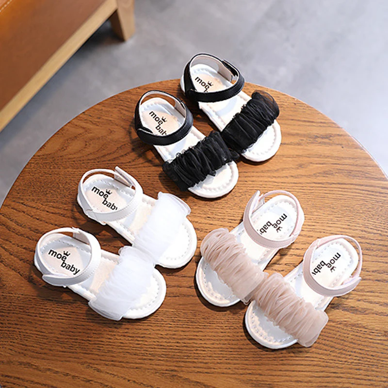 Girls Sandals Summer Hot Children Shoes Princess Lace Sandal Kids Primary School Student Baby Girl | Мать и ребенок