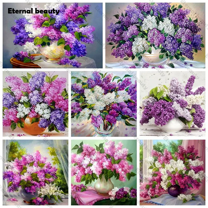 Purple Flowers 5D Diamond Painting Full Drill Diamond Embroidery Lavender Wall Art Pictures Rhinestones for Home Wall Decoration
Purple Flowers 5D Diamond Painting Full Drill Diamond Embroidery Lavender Wall Art Pictures Rhinestones for Home Wall Decoration