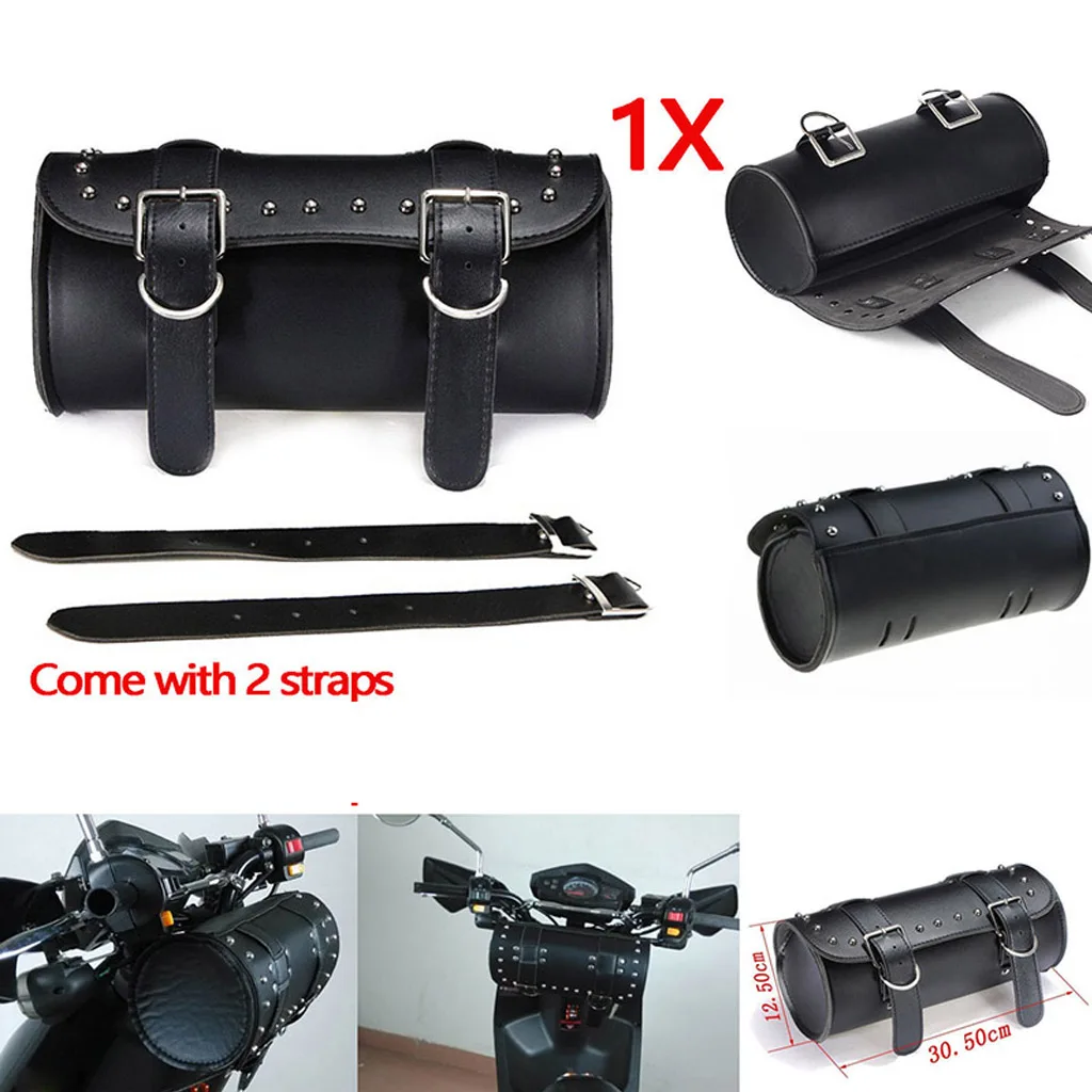 Black Motorcycle PU Leather Handlebar Saddlebag Roll Barrel Tool Bag New For Yamaha
Black Motorcycle PU Leather Handlebar Saddlebag Roll Barrel Tool Bag New For Yamaha