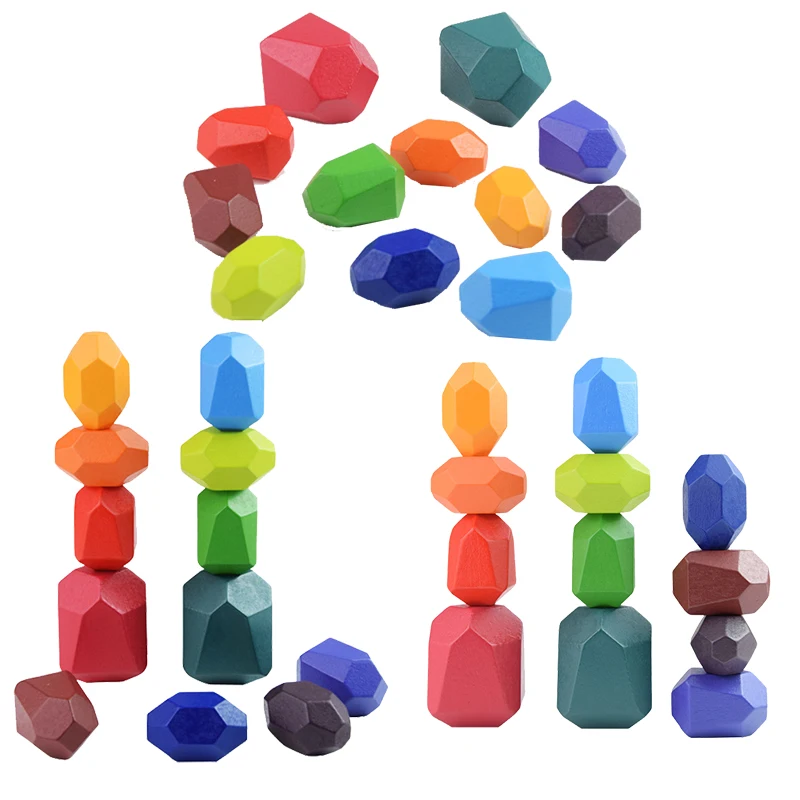 Baby Wooden Rainbow Stones Montessori Toys Creative Nordic Style Stacking Game Jenga Set Balancing Building Blocks Wood Toy Gift
Baby Wooden Rainbow Stones Montessori Toys Creative Nordic Style Stacking Game Jenga Set Balancing Building Blocks Wood Toy Gift