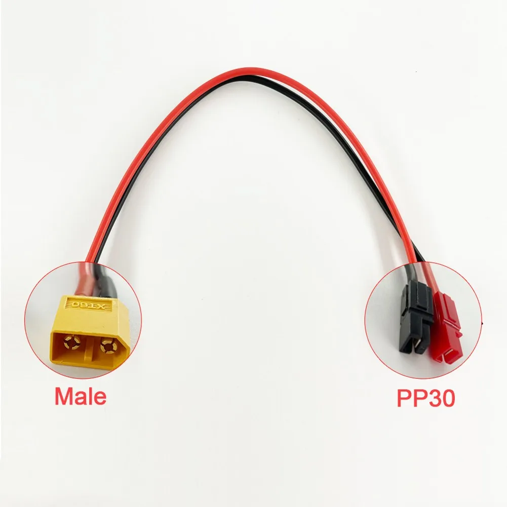 327mm Adapter PP30 To XT60 Battery Connector Ebike Battery Cable Adapter Cable PVC FEP MTB Mountain Road Bafang Battery Bike Acc
327mm Adapter PP30 To XT60 Battery Connector Ebike Battery Cable Adapter Cable PVC FEP MTB Mountain Road Bafang Battery Bike Acc