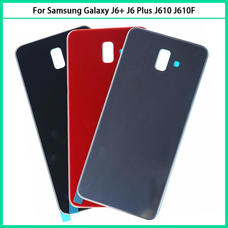 Новинка для Samsung Galaxy J6 Plus J610 J610F J610G пластиковая батарея задняя крышка двери 2018