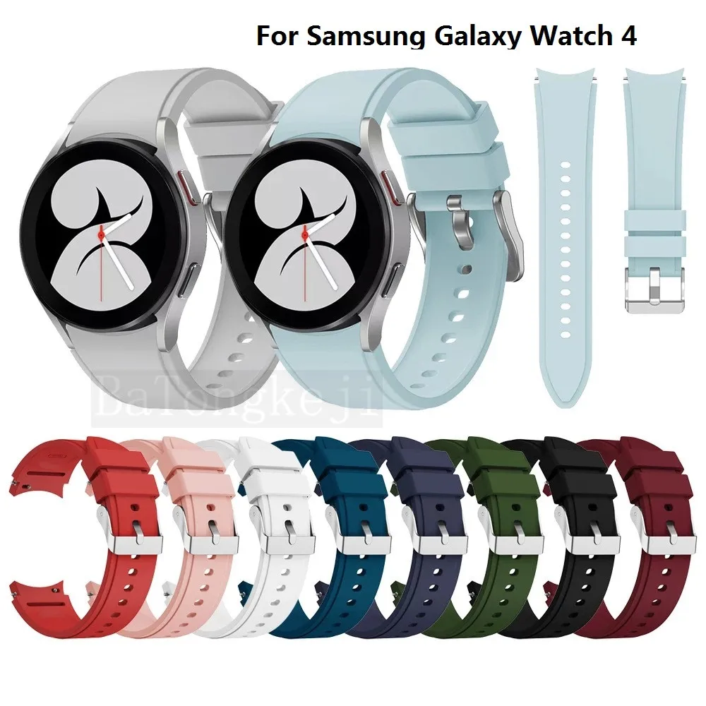 20mm WatchBand Silicone Strap For Samsung Galaxy Watch 4 44MM / Samsung Galaxy 4 Classic 46mm Original Smart Wristband Bracelet
20mm WatchBand Silicone Strap For Samsung Galaxy Watch 4 44MM / Samsung Galaxy 4 Classic 46mm Original Smart Wristband Bracelet