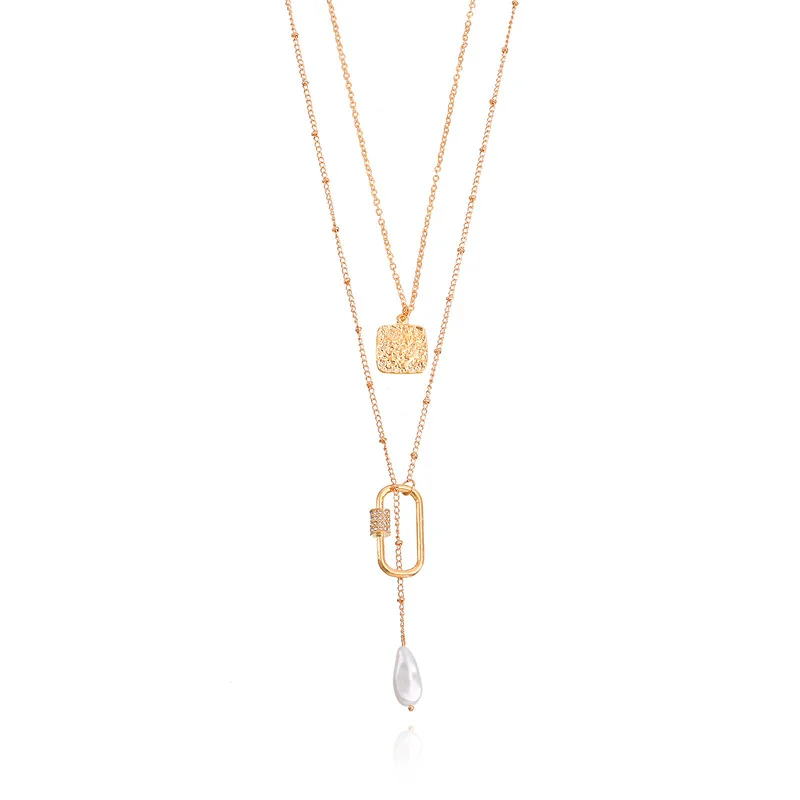 Vintage Boho Mutltilayer Pearl Choker Geometric Pendant Chain Gold Color Necklace for Women Party Fashion Jewelry Gift
Vintage Boho Mutltilayer Pearl Choker Geometric Pendant Chain Gold Color Necklace for Women Party Fashion Jewelry Gift