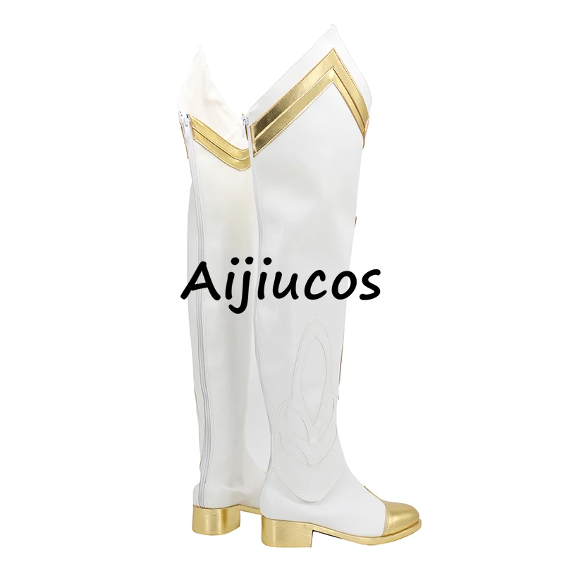 Game Genshin Impact Lumine Cosplay Shoes Halloween Party Custom Made Boots