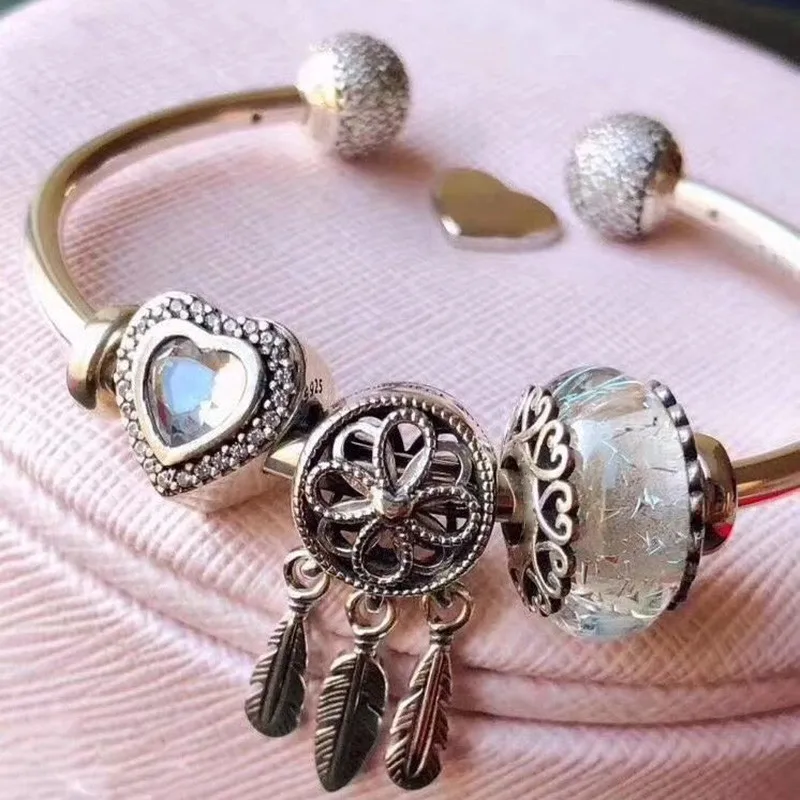 925 Sterling Silver Exquisite Glass Beads For Shadow Catching Charm With Open Bracelet Fit Original Pan Charm Diy Jewelry
925 Sterling Silver Exquisite Glass Beads For Shadow Catching Charm With Open Bracelet Fit Original Pan Charm Diy Jewelry