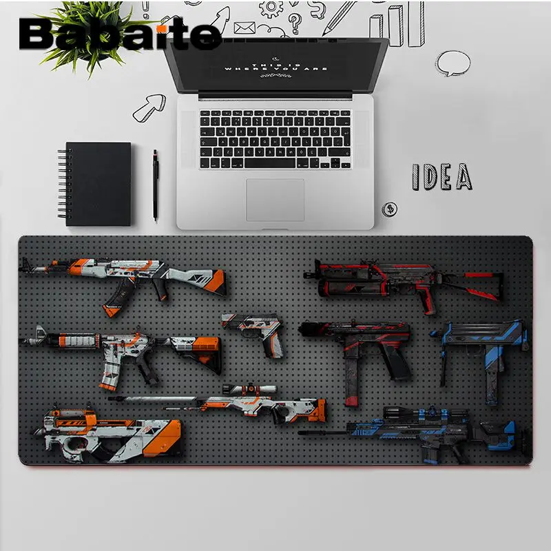 Babaite Top Quality CS GO AK47 gun Silicone large small Pad to Mouse Game Free Shipping Large Mouse Pad Keyboards Mat
Babaite Top Quality CS GO AK47 gun Silicone large small Pad to Mouse Game Free Shipping Large Mouse Pad Keyboards Mat