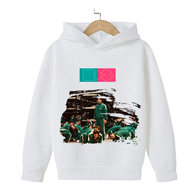 2021 new Korean squid game Hoodie children's fashion sportswear Hoodie children's hip hop clothes Boys / Girls Pullover Jacket K
2021 new Korean squid game Hoodie children's fashion sportswear Hoodie children's hip hop clothes Boys / Girls Pullover Jacket K