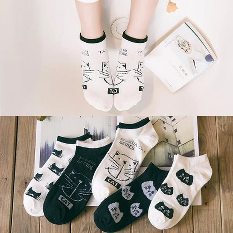 5 Pairs of Cute Fruit Low Cut Socks Printed Kitten Shallow Mouth Socks Female Korean Style College Style Kawaii Funny Socks sock
5 Pairs of Cute Fruit Low Cut Socks Printed Kitten Shallow Mouth Socks Female Korean Style College Style Kawaii Funny Socks sock