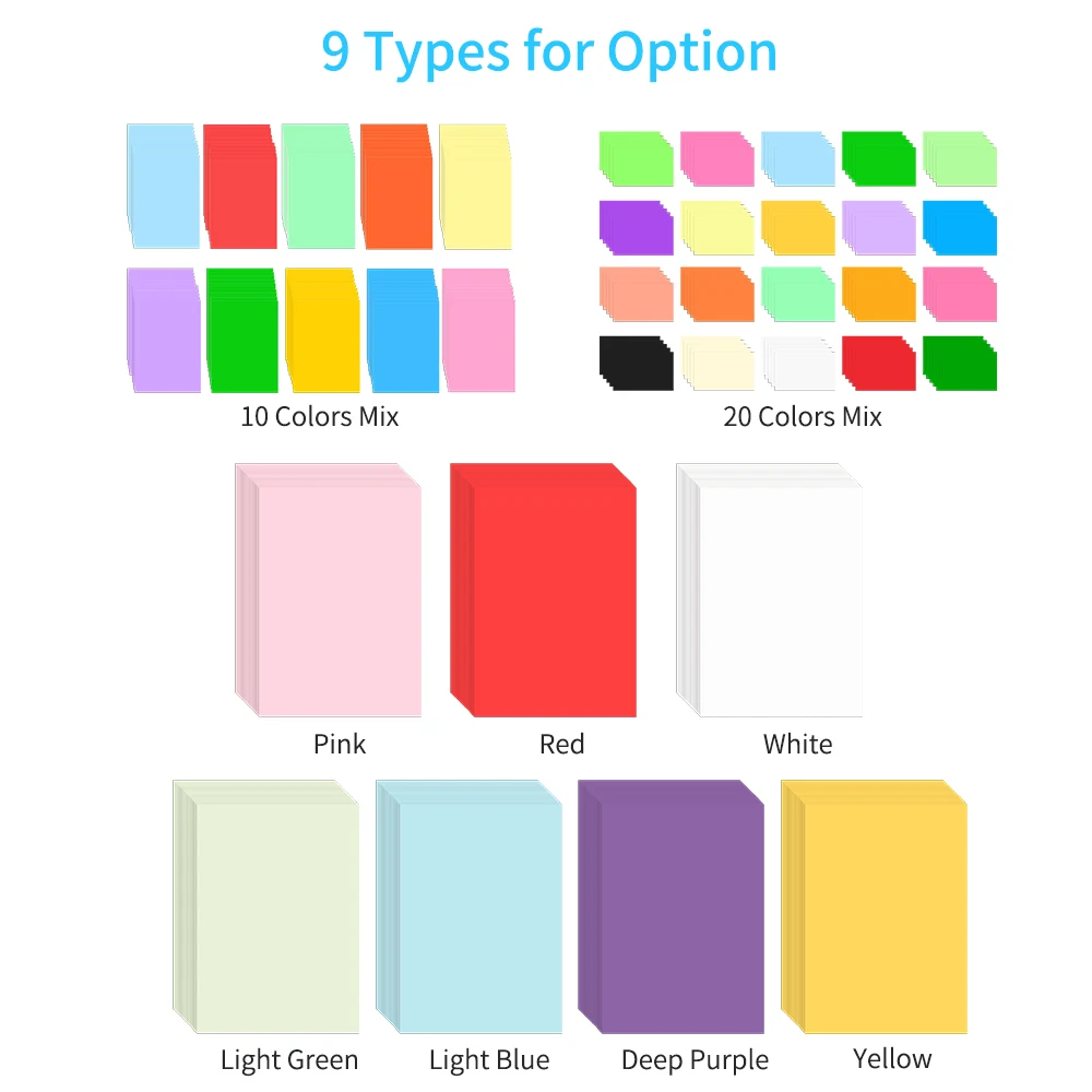 100 Sheets A4 Color Copy Paper 210x297mm/8.3x11.7in Printer Paper 70GSM for Copy Printing Writing Crafts & Art
100 Sheets A4 Color Copy Paper 210x297mm/8.3x11.7in Printer Paper 70GSM for Copy Printing Writing Crafts & Art