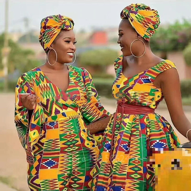 African Ankara Dubai Kaftan Arab Bazin Riche Muslim Dresses Bohemian Print Retro Fashion Sexy V-neck Kanga Dress Women Clothing
African Ankara Dubai Kaftan Arab Bazin Riche Muslim Dresses Bohemian Print Retro Fashion Sexy V-neck Kanga Dress Women Clothing