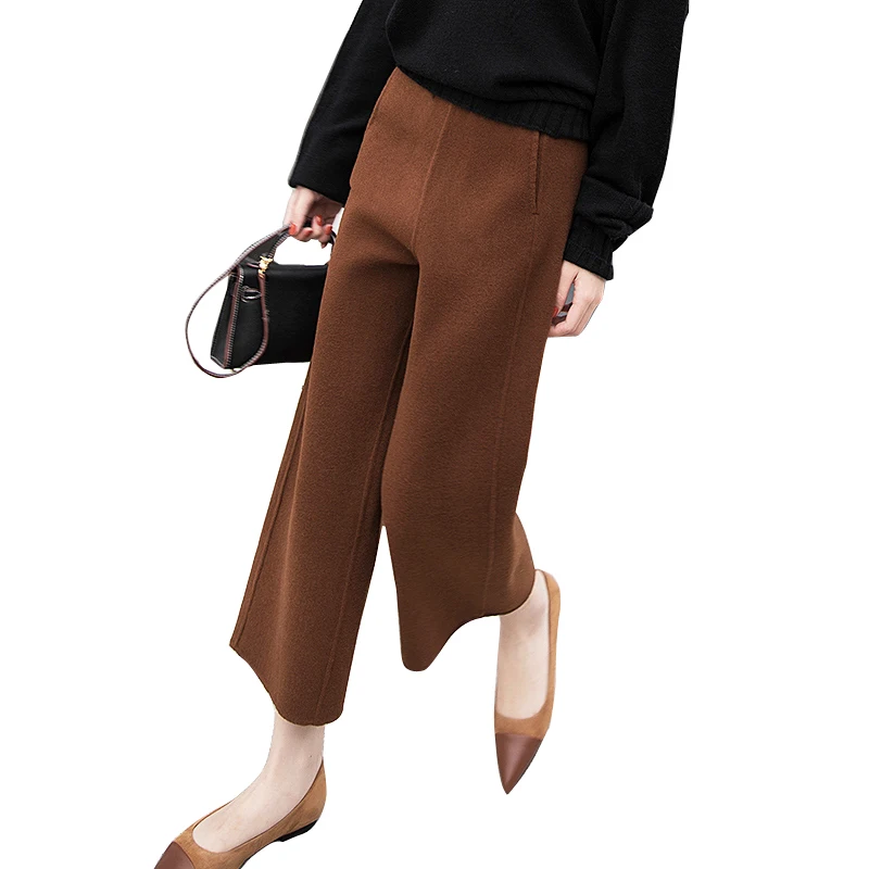 Women's cropped trousers 2020 autumn and winter new woolen high waist slimming casual straight-leg pants
Women's cropped trousers 2020 autumn and winter new woolen high waist slimming casual straight-leg pants