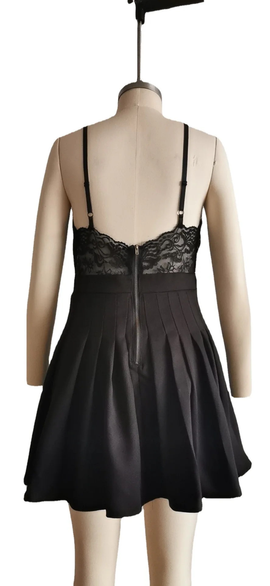 Women's Lace Sexy V-neck Suspender Fun Dress Black Sleeveless Fashion Summer Dress Clothes For Women 
Women's Lace Sexy V-neck Suspender Fun Dress Black Sleeveless Fashion Summer Dress Clothes For Women
