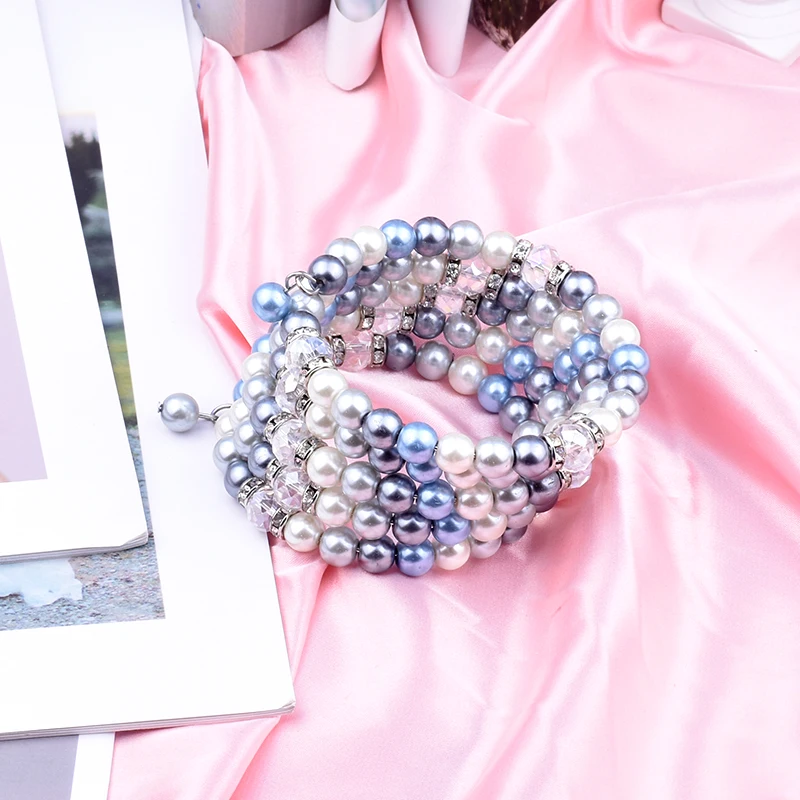 1pcs Pearl Crystal Handmade Beaded Curved Elastic Bracelet for Women's Cuff Adjustable Jewelry Charm Fashion Luxury Gift
1pcs Pearl Crystal Handmade Beaded Curved Elastic Bracelet for Women's Cuff Adjustable Jewelry Charm Fashion Luxury Gift