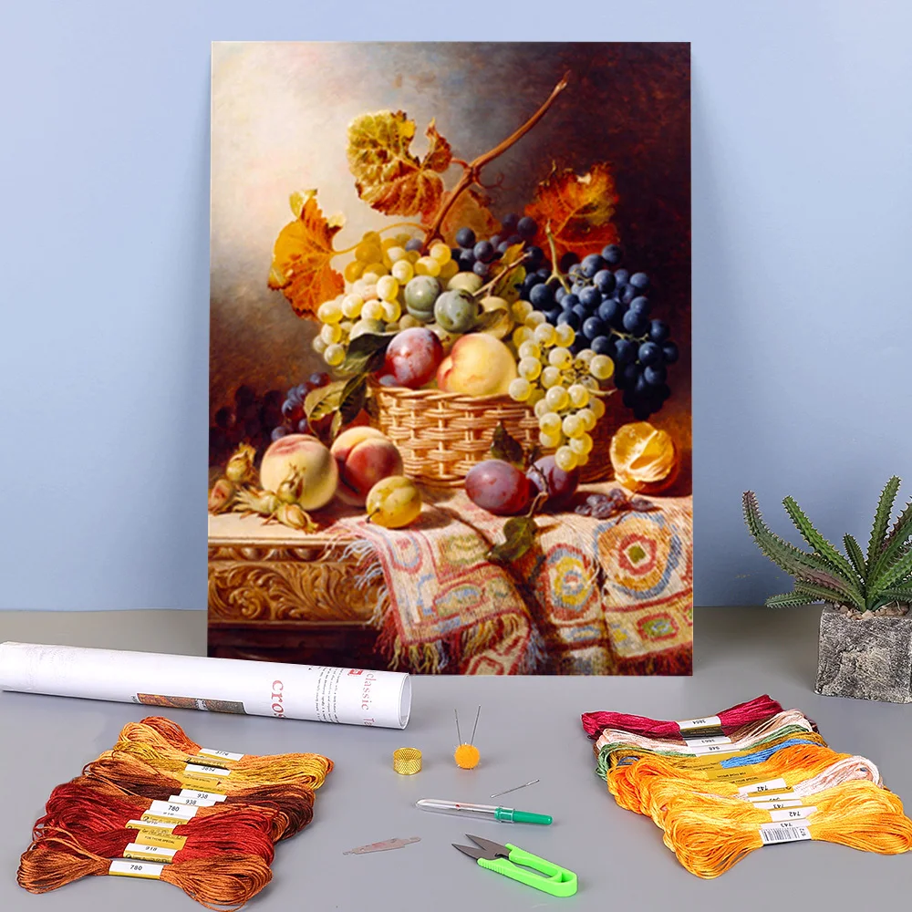Fruit Landscape Printed 11CT Cross Stitch Embroidery Kit DMC Threads Knitting Handiwork Handicraft Hobby Gift Magic Stamped
Fruit Landscape Printed 11CT Cross Stitch Embroidery Kit DMC Threads Knitting Handiwork Handicraft Hobby Gift Magic Stamped